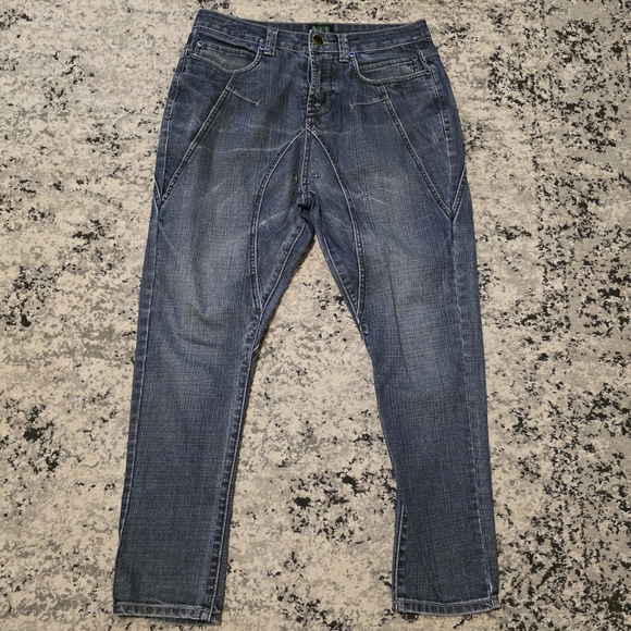 Camelot Other - Vintage Y2k Camelot Baggy Crotch Skinny Jeans Mens Size 28 Dark Fade Wash